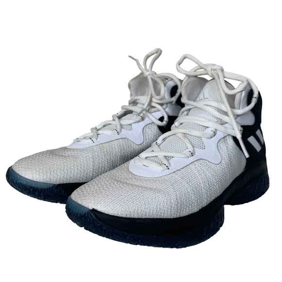 adidas Other - Adidas Kid’s Atlantic Basketball Sneakers White Blue Black Size 5.5